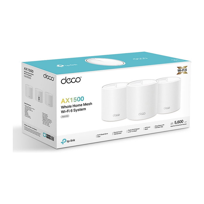 TP-Link Deco X1500 Access Point Mesh WiFi (3 Pack) DECO X1500(3-PACK) TP-Link Deco X1500 Access Point Mesh WiFi (3 Pack) DECO X1500(3-PACK)