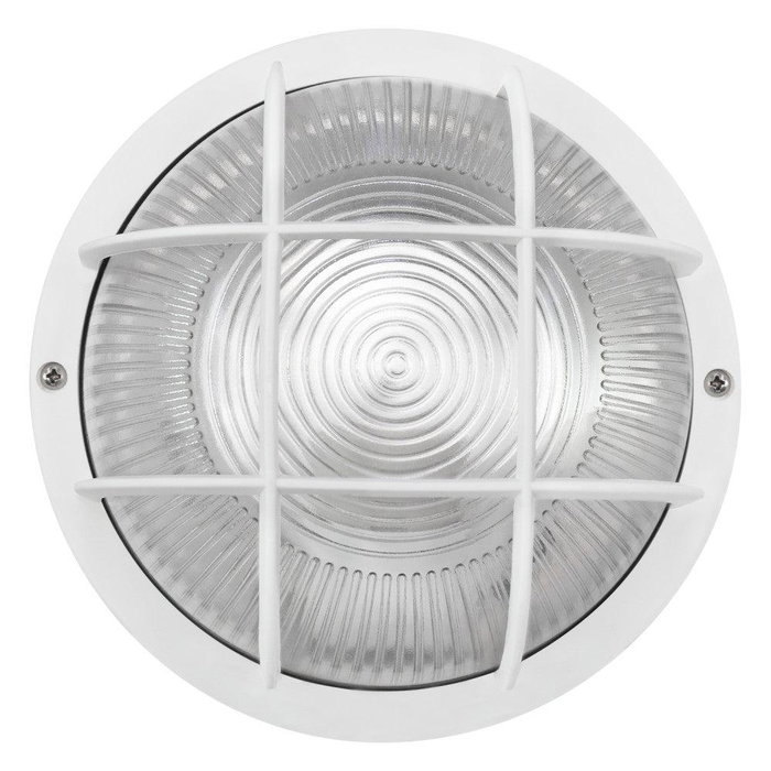 Aplique de Pared Exterior Jardín E27 IP44 Blanco Sin Bombilla [BO-172-B] de aluminio y cristal para fachadas