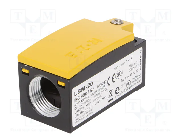 EATON ELECTRIC LSM-20 Interruptor de fin de carrera espárrago Ø8,2mm NO x2 6A EATON ELECTRIC LSM-20 Interruptor de fin de carrera espárrago Ø8,2mm NO x2 6A