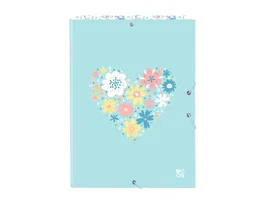 Safta Carpeta de Cartón Moos Fiori con Solapas y Gomas