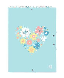 Safta Carpeta Folio Moos Fiori con 3 Solapas y Gomas