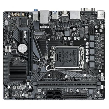Gigabyte H610M S2H V3 (9MH61M2H3-00-10) Placa Base Intel H610 Micro ATX, Socket 1700, DDR4, PCIe 4.0, 2x DisplayPort, HDMI, D-Sub, 4x SATA, 1x M.2, Realtek GbE LAN