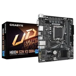 Gigabyte H610M S2H V3 (9MH61M2H3-00-10) Placa Base Intel H610 Micro ATX, Socket 1700, DDR4, PCIe 4.0, 2x DisplayPort, HDMI, D-Sub, 4x SATA, 1x M.2, Realtek GbE LAN