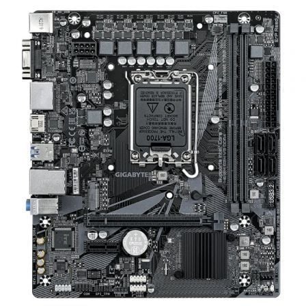 Gigabyte H610M S2H V3 (9MH61M2H3-00-10) Placa Base Intel H610 Micro ATX, Socket 1700, DDR4, PCIe 4.0, 2x DisplayPort, HDMI, D-Sub, 4x SATA, 1x M.2, Realtek GbE LAN