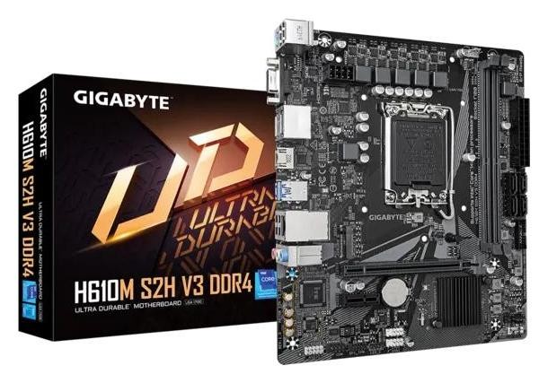GIGABYTE H610M S2H V3 DDR4 Micro ATX Intel H610 Express GIGABYTE H610M S2H V3 DDR4 Micro ATX Intel H610 Express