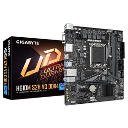 Gigabyte H610M S2H V3 DDR4 Placa Base Intel H610 LGA 1700 mATX - Socket Intel, 64 GB RAM DDR4, HDMI, VGA, DisplayPort, USB 3.2, M.2, SATA III
