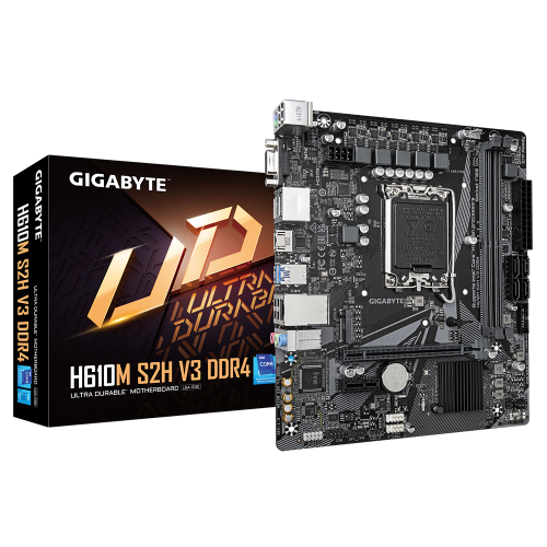GIGABYTE H610M S2H V3 DDR4 Micro ATX Intel H610 Express GIGABYTE H610M S2H V3 DDR4 Micro ATX Intel H610 Express
