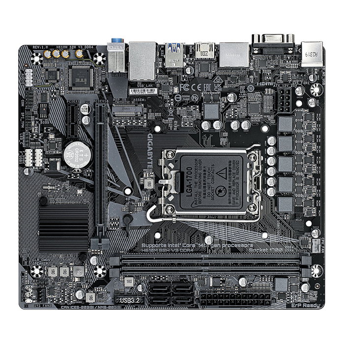 GIGABYTE H610M S2H V3 DDR4 Micro ATX Intel H610 Express GIGABYTE H610M S2H V3 DDR4 Micro ATX Intel H610 Express