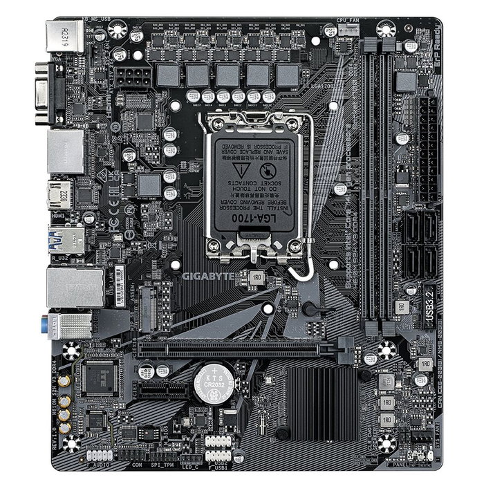 GIGABYTE H610M S2H V3 DDR4 Micro ATX Intel H610 Express GIGABYTE H610M S2H V3 DDR4 Micro ATX Intel H610 Express