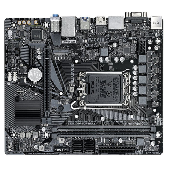 GIGABYTE H610M S2H V3 DDR4 Micro ATX Intel H610 Express GIGABYTE H610M S2H V3 DDR4 Micro ATX Intel H610 Express