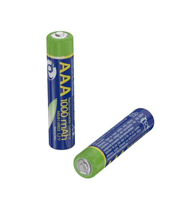 EnerGenie Pilas recargables AAA 1000 mAh NiMH (2 unidades)