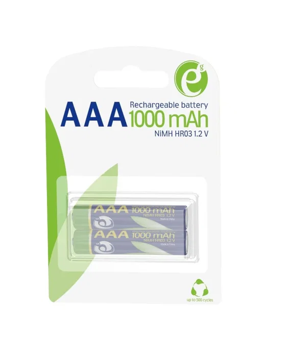 EnerGenie Pilas recargables AAA 1000 mAh NiMH (2 unidades)