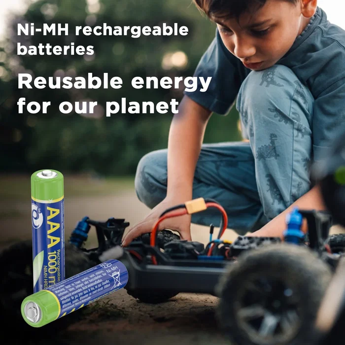 EnerGenie Pilas recargables AAA 1000 mAh NiMH (2 unidades)