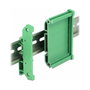 DeLOCK 65984 Soporte de placa de 72 mm para riel DIN Verde