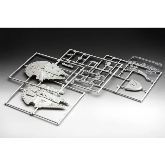 Revell 63600 Star Wars Millennium Falcon - Maqueta Modelo a Escala para Ensamblar y Pintar, 20 Piezas, Longitud 10 cm