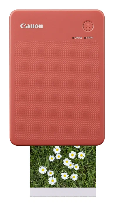 Canon SELPHY QX20 Impresora de Fotos Portátil por Sublimación - Inalámbrica (Wi-Fi, Bluetooth), Impresión sin Bordes, Color Rojo Terracotta, Ref. 6754C001