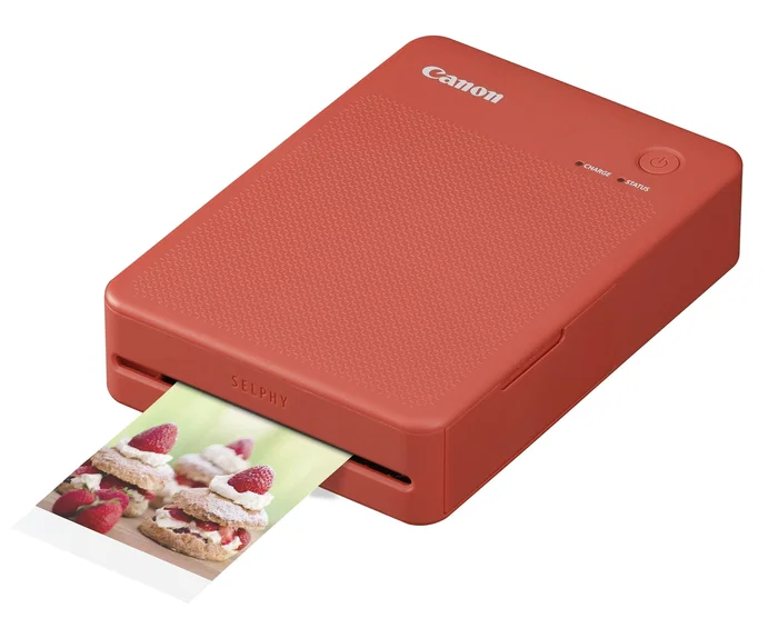 Canon SELPHY QX20 Impresora de Fotos Portátil por Sublimación - Inalámbrica (Wi-Fi, Bluetooth), Impresión sin Bordes, Color Rojo Terracotta, Ref. 6754C001