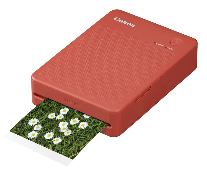 Canon SELPHY QX20 Impresora de Fotos Portátil por Sublimación - Inalámbrica (Wi-Fi, Bluetooth), Impresión sin Bordes, Color Rojo Terracotta, Ref. 6754C001