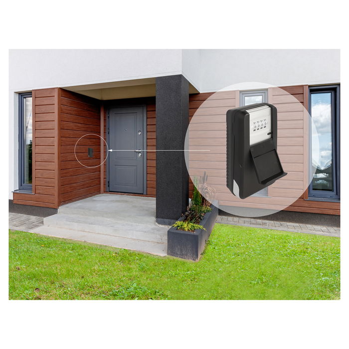 DeLOCK 20932 Caja Fuerte de Pared para Llaves con Candado de Combinación, Aluminio y Plástico Negro, 85 x 151.5 x 47 mm DeLOCK 20932 Caja Fuerte de Pared para Llaves con Candado de Combinación, Aluminio y Plástico Negro, 85 x 151.5 x 47 mm