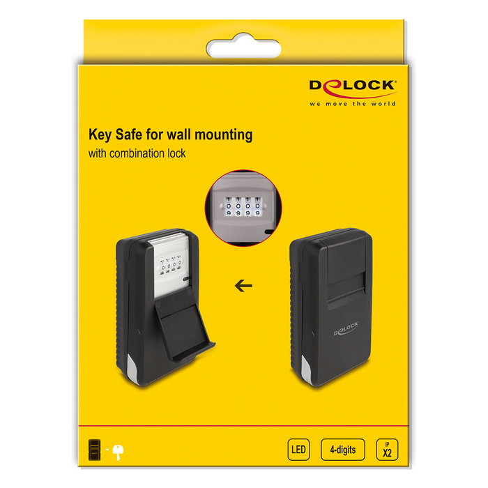 DeLOCK 20932 Caja fuerte para llaves con cierre para montaje en pared DeLOCK 20932 Caja fuerte para llaves con cierre para montaje en pared