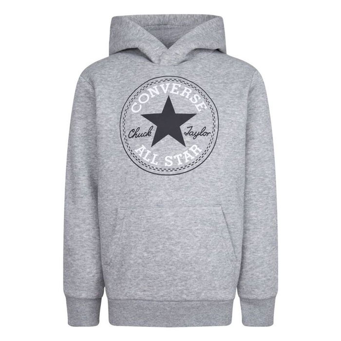 Sudadera con Capucha Niño Converse Chuck Taylor Patch Core Gris claro