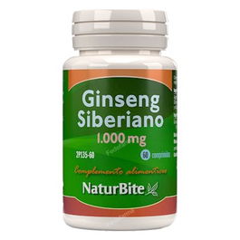 NATURBITE Ginseng Siberiano 1000Mg 60 Comp. Propiedades Adaptógenas