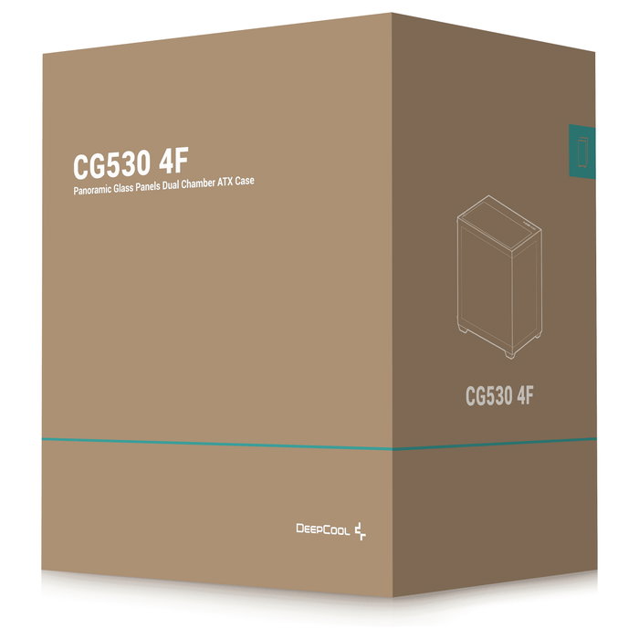 DeepCool CG530 Midi Tower Negra con 4 Ventiladores RGB