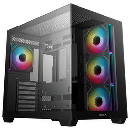 DeepCool CG530 4F Midi Tower Negro ATX, ITX, micro ATX para Juego con Panel de Vidrio Templado