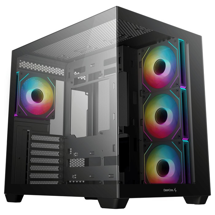 DeepCool CG530 Midi Tower Negra con 4 Ventiladores RGB