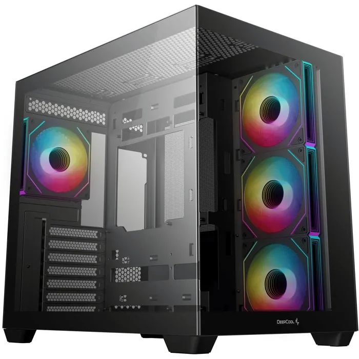 DeepCool CG530 Midi Tower Negra con 4 Ventiladores RGB