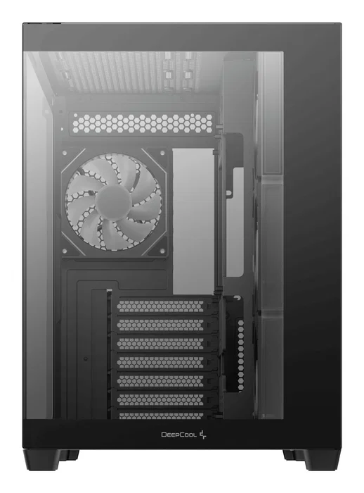 DeepCool CG530 4F Midi Torre PC Gaming Negro ATX/ITX con Ventana Lateral y 4 Ventiladores ARGB, 7 Ranuras de Expansión y USB 3.2 Type-C