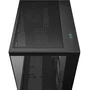 DeepCool CG530 4F Midi Torre PC Gaming Negro ATX/ITX con Ventana Lateral y 4 Ventiladores ARGB, 7 Ranuras de Expansión y USB 3.2 Type-C