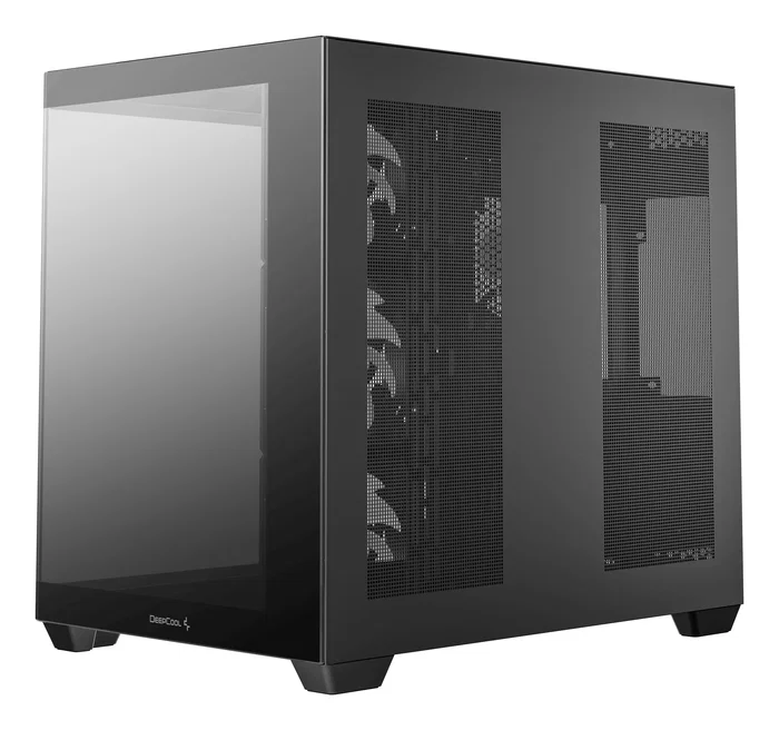 DeepCool CG530 4F Midi Torre PC Gaming Negro ATX/ITX con Ventana Lateral y 4 Ventiladores ARGB, 7 Ranuras de Expansión y USB 3.2 Type-C