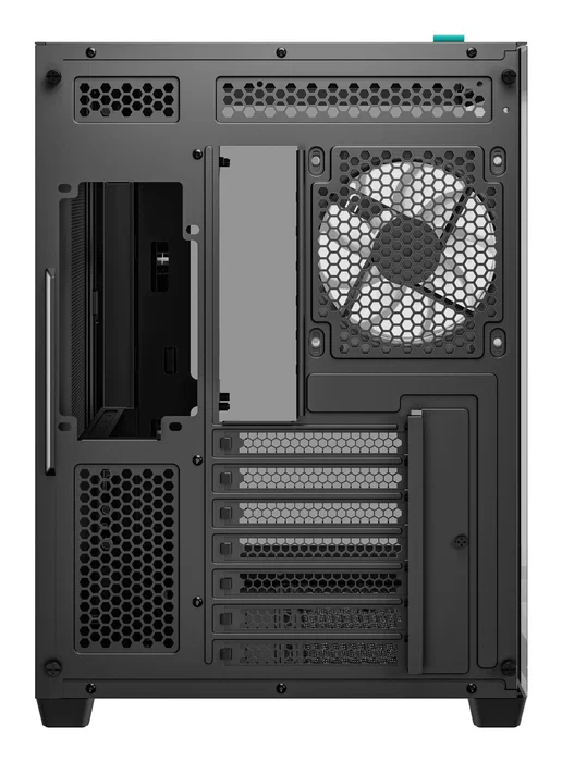 DeepCool CG530 4F Midi Torre PC Gaming Negro ATX/ITX con Ventana Lateral y 4 Ventiladores ARGB, 7 Ranuras de Expansión y USB 3.2 Type-C