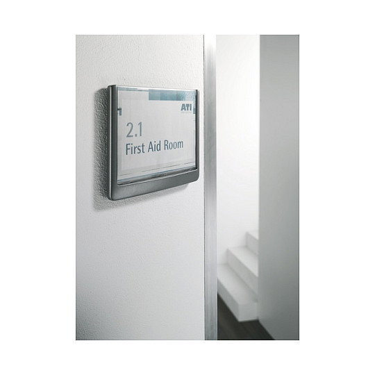 Durable Türschild ClckSign 149x148,5 Kleben/Schr. grafito