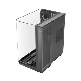 Mars Gaming MCINFINITO Caja Semitorre Gaming ATX, con Panel Lateral de Cristal Templado Curvo, 2 Ventiladores Traseros RGB Incluidos, Compatible con Refrigeración Líquida