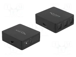 DeLOCK Divisor S/PDIF TOSLINK 1 entrada y 3 salidas con alimentación USB