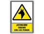 Archivo 2000 Pictograma Señal Informativa Atencion Cuidado Con Los Perros PVC Amarillo Luminiscente 210x297 mm