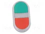 LOVATO ELECTRIC Interruptor doble Platinum 22mm rojo/verde
