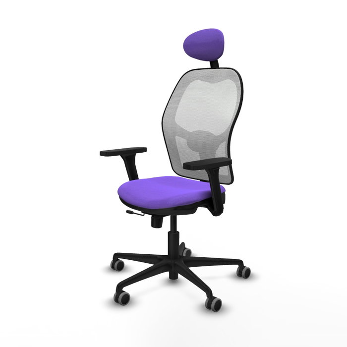 PIQUERAS Y CRESPO Silla de oficina Jorquera con Mecanismo Sincro/Traslack, Lila y Blanco PIQUERAS Y CRESPO Silla de oficina Jorquera con Mecanismo Sincro/Traslack, Lila y Blanco