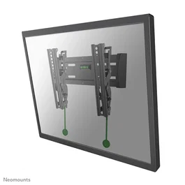 Neomounts NM-W125BLACK Soporte para TV de Pared con Inclinación, Hasta 40" (101.6 cm), VESA 75x75 - 200x200 mm, 20 kg, Negro