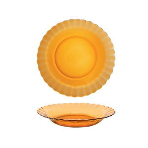 Paris Plato Hondo 23 cm Ámbar (Set de 12) Paris Plato Hondo 23 cm Ámbar (Set de 12)