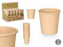 Kinvara Set 24 Vasos Kraft 75 ml Natural Papel/Plástico 5 x 5 x 5 cm (Set de 48)