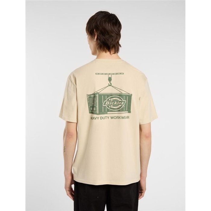 Camiseta de Manga Corta Hombre Dickies Apison Ss Beige 6-7 Años
