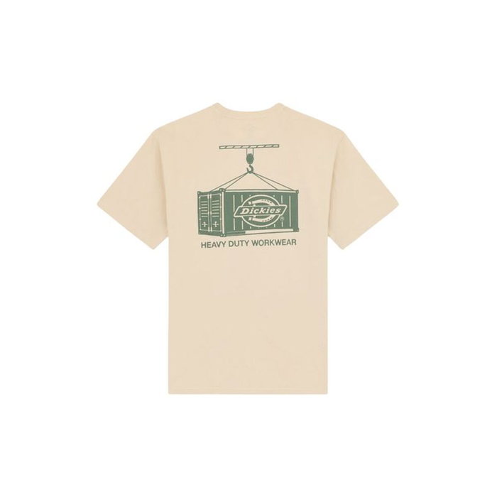 Camiseta de Manga Corta Hombre Dickies Apison Ss Beige 6-7 Años