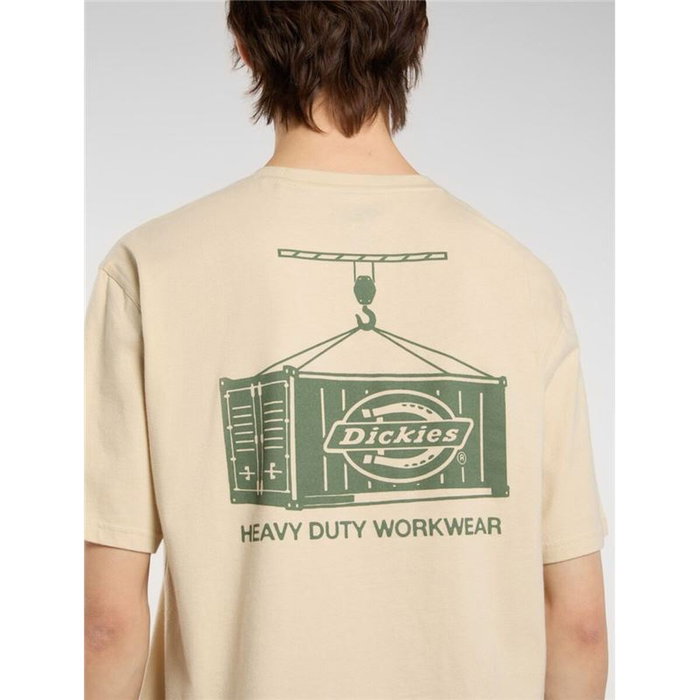 Camiseta de Manga Corta Hombre Dickies Apison Ss Beige 6-7 Años