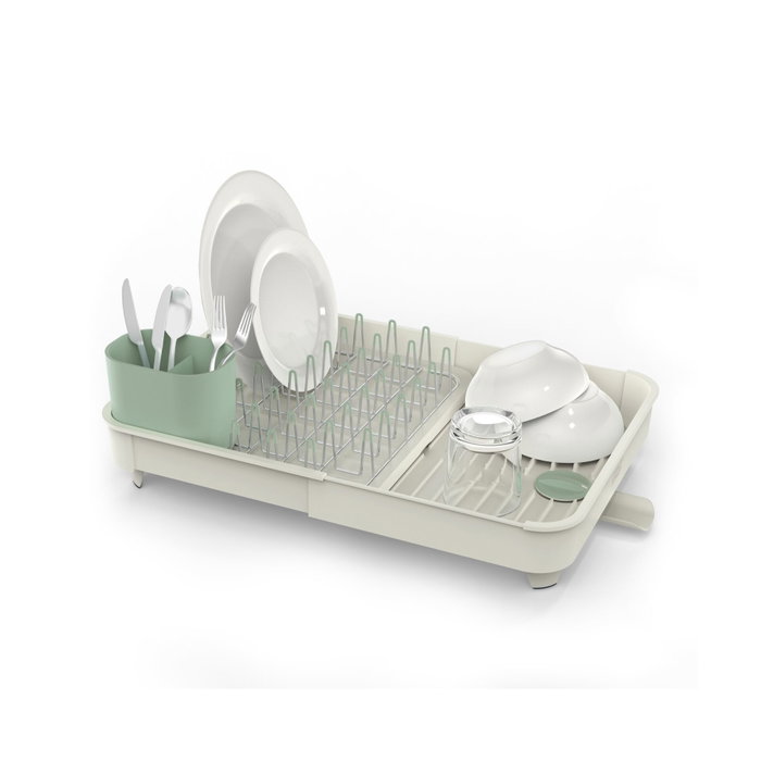 Joseph Joseph Extend Escurridor de platos extensible Stone Green