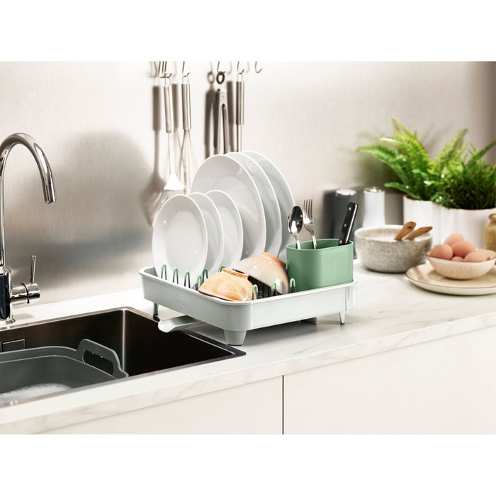 Joseph Joseph Extend Escurridor de platos extensible Stone Green