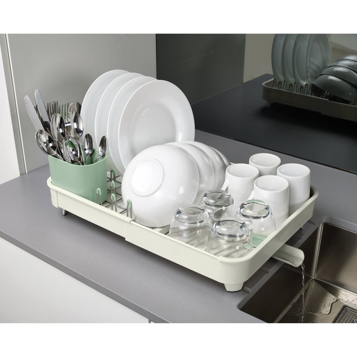 Joseph Joseph Extend Escurridor de platos extensible Stone Green
