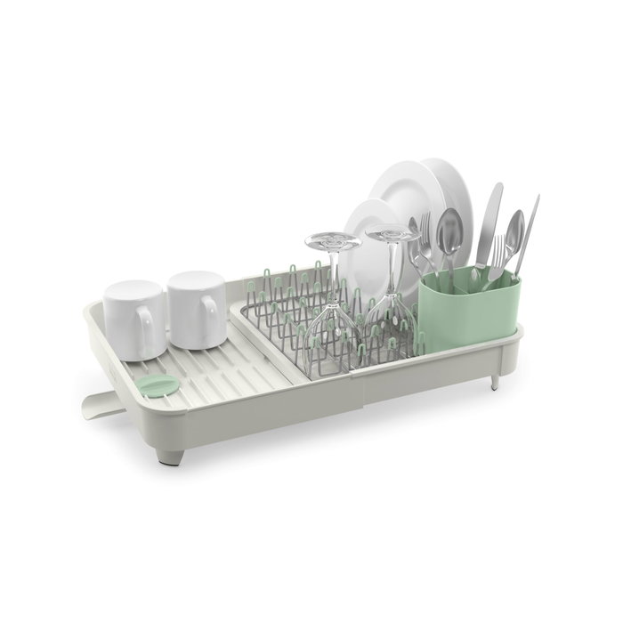 Joseph Joseph Extend Escurridor de platos extensible Stone Green